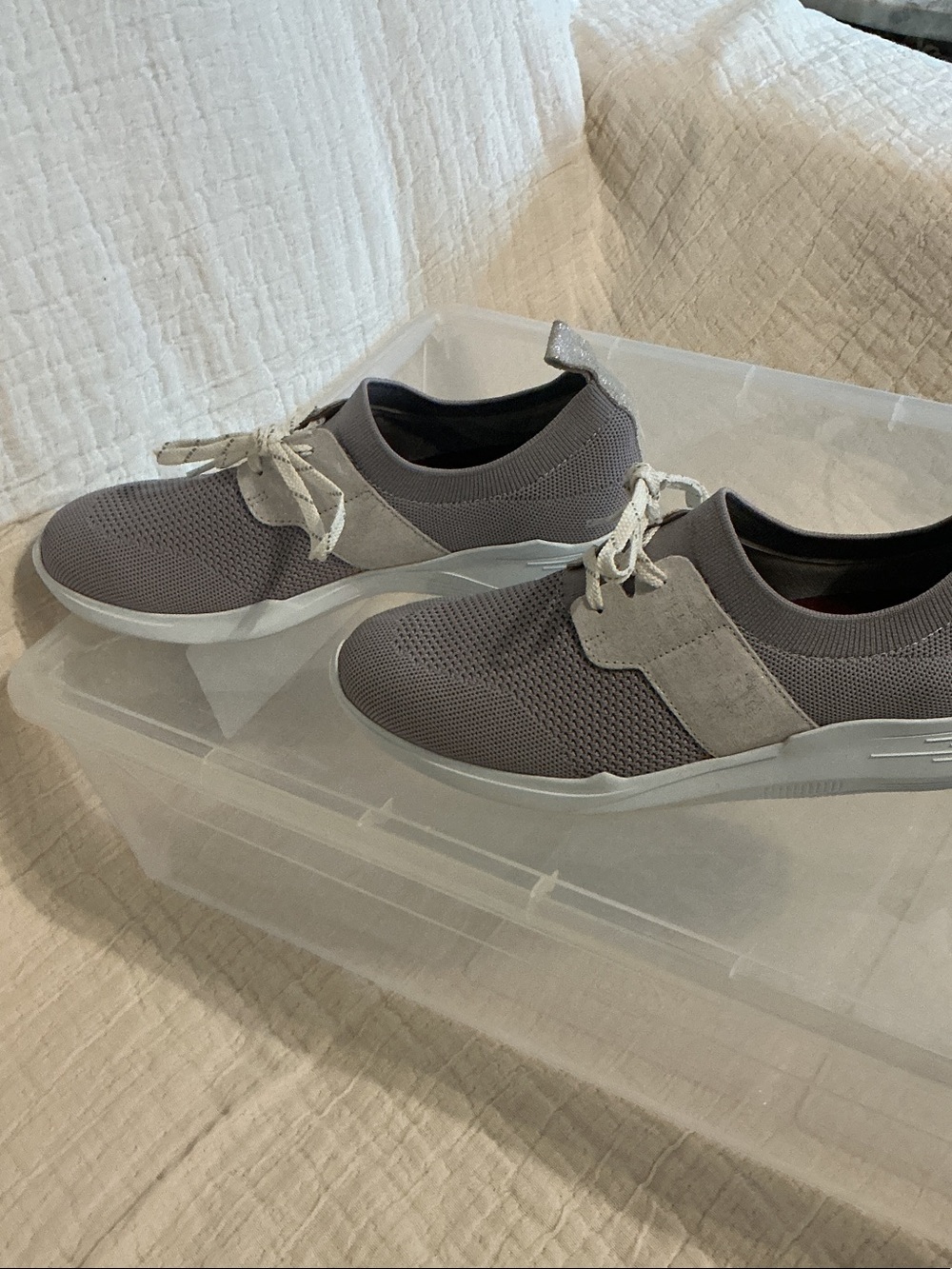 Munro Grey Mesh Proper Size Perfect Fit Sneaker